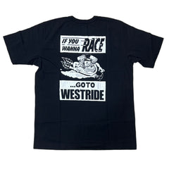 "WANNA RACE" TEE - BLACK