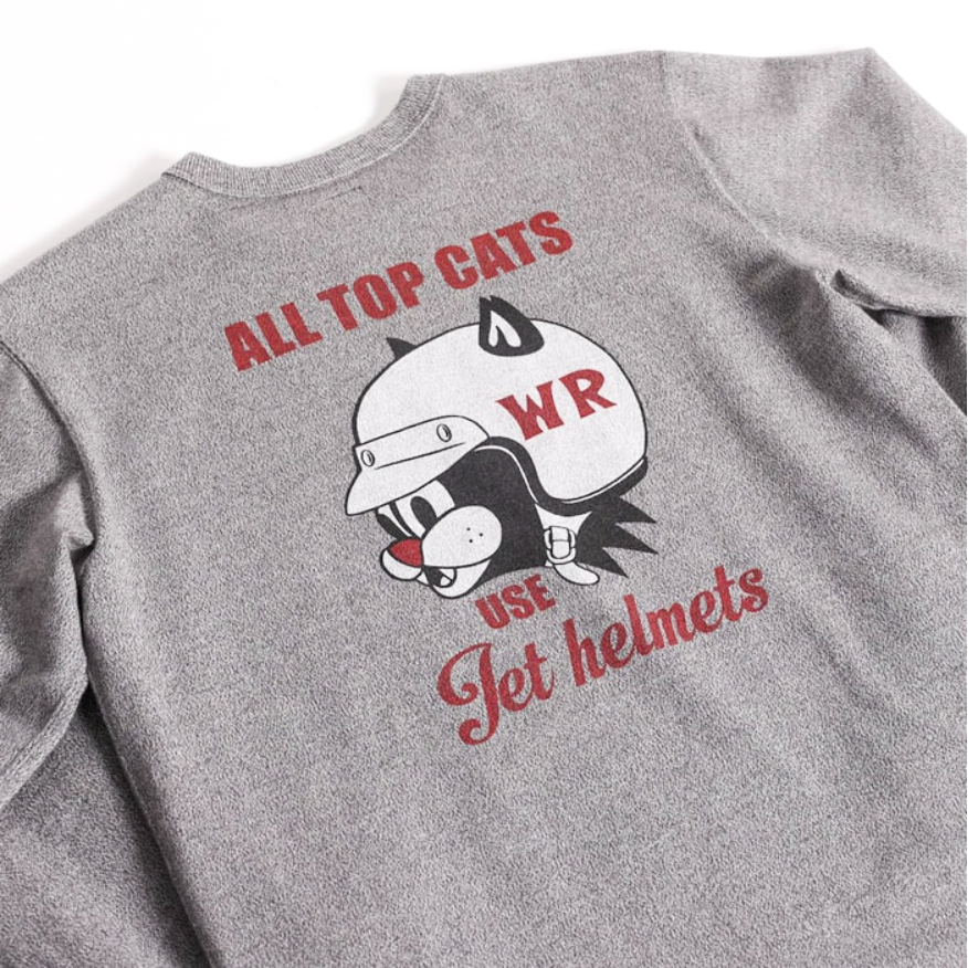 "LEAVE A TRACK" LONG SLEEVES TEE - BLACK