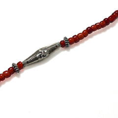Antique White Hearts / Long 卍 Necklace