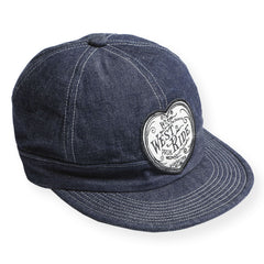 NEW ARMY CAP - BLUE DENIM / HEART