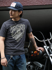 V25 SKULL MIND TEE - CHCL
