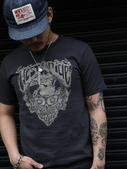 V25 SKULL MIND TEE - CHCL