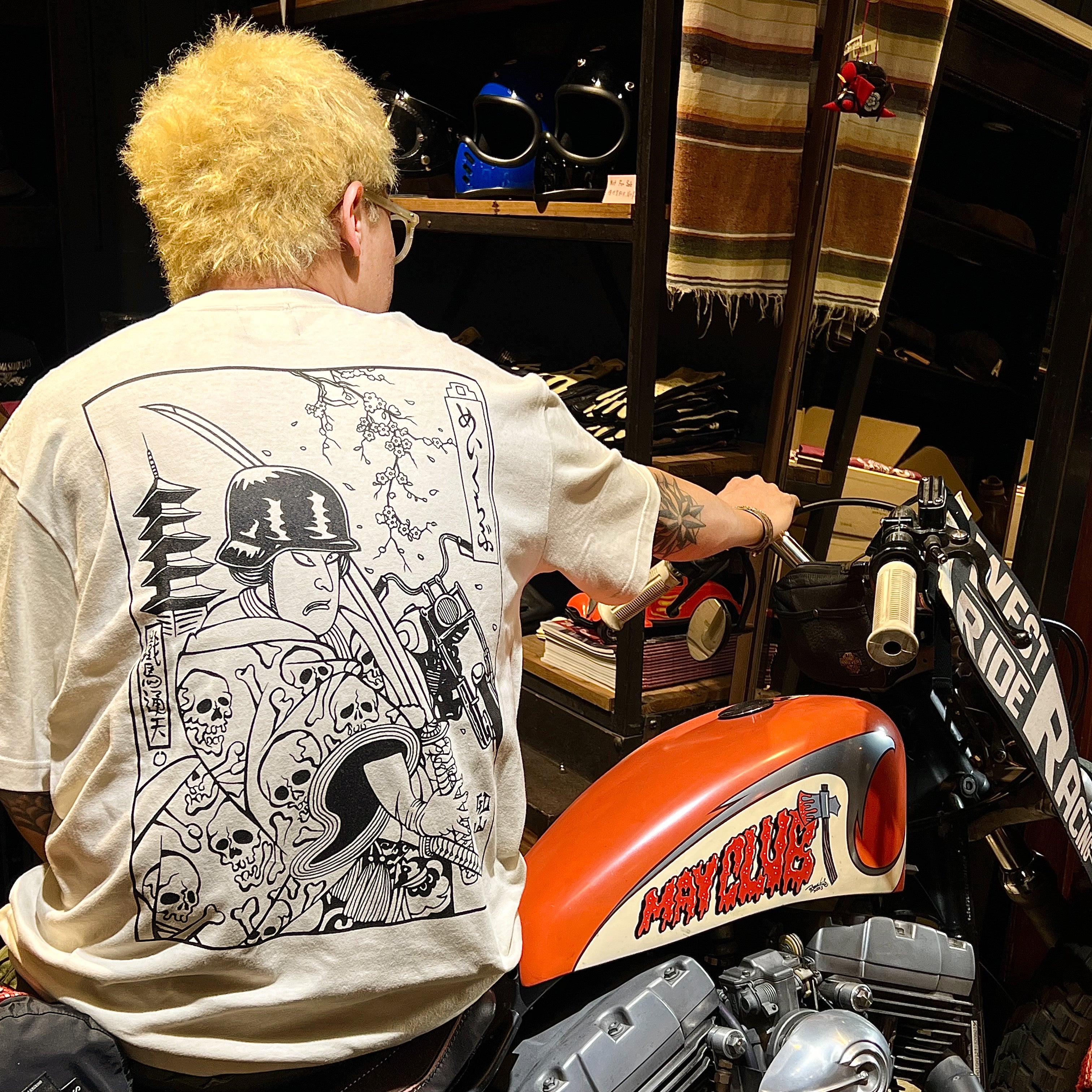 SAMURAI BIKER TEE - NATURE