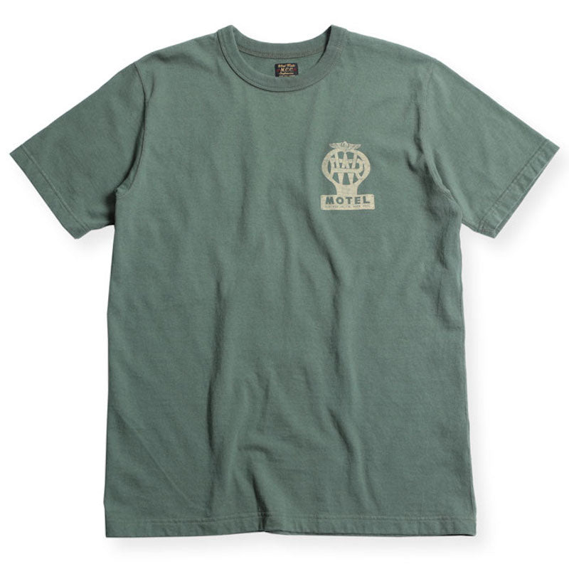 "ROAD SIGN" TEE - SMOKY GREEN - May club