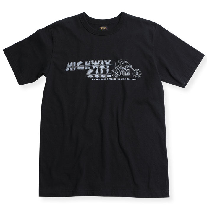 "HIGHWAY CALL" TEE - BLACK - May club