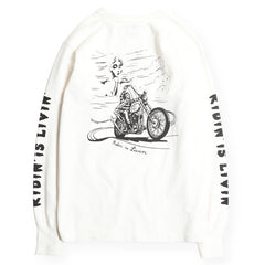 "RIDIN’ IS LIVIN’" LONG SLEEVES TEE - OFF - May club