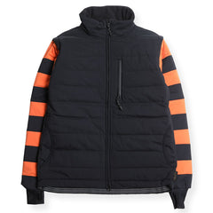 DETACHABLE COMFORMAX JACKET - BLACK / ORANGE - May club