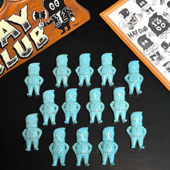 FUKU MAN RESIN FIGURINE - MONSTER BLUE SET