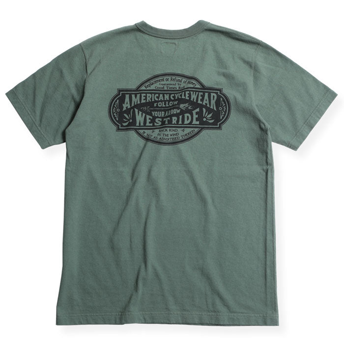 "FOLLOW YOUR ARROW" TEE - SMOKY GREEN - May club