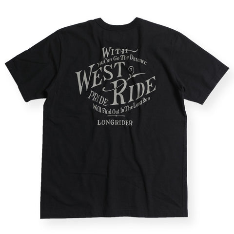 "THE HEART OF LONG RIDER" TEE - BLACK