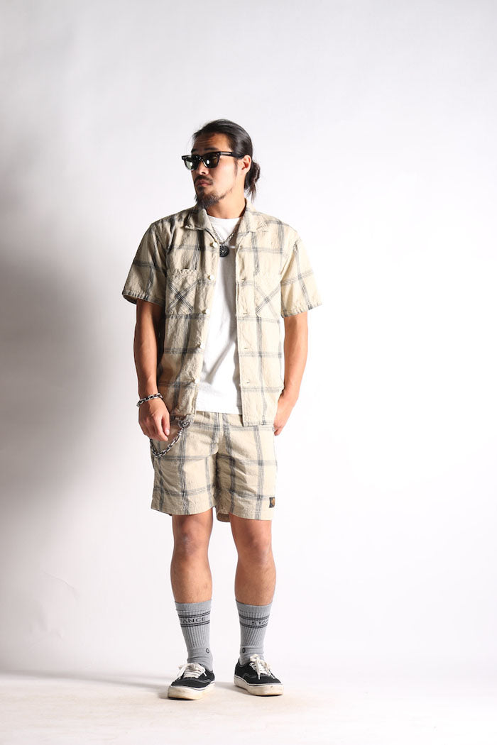 GUMP SS SHIRTS - BEIGE CHECK