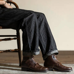 AB-07H-CL-LW HORSEHIDE MILITARY BOOTS - BROWN