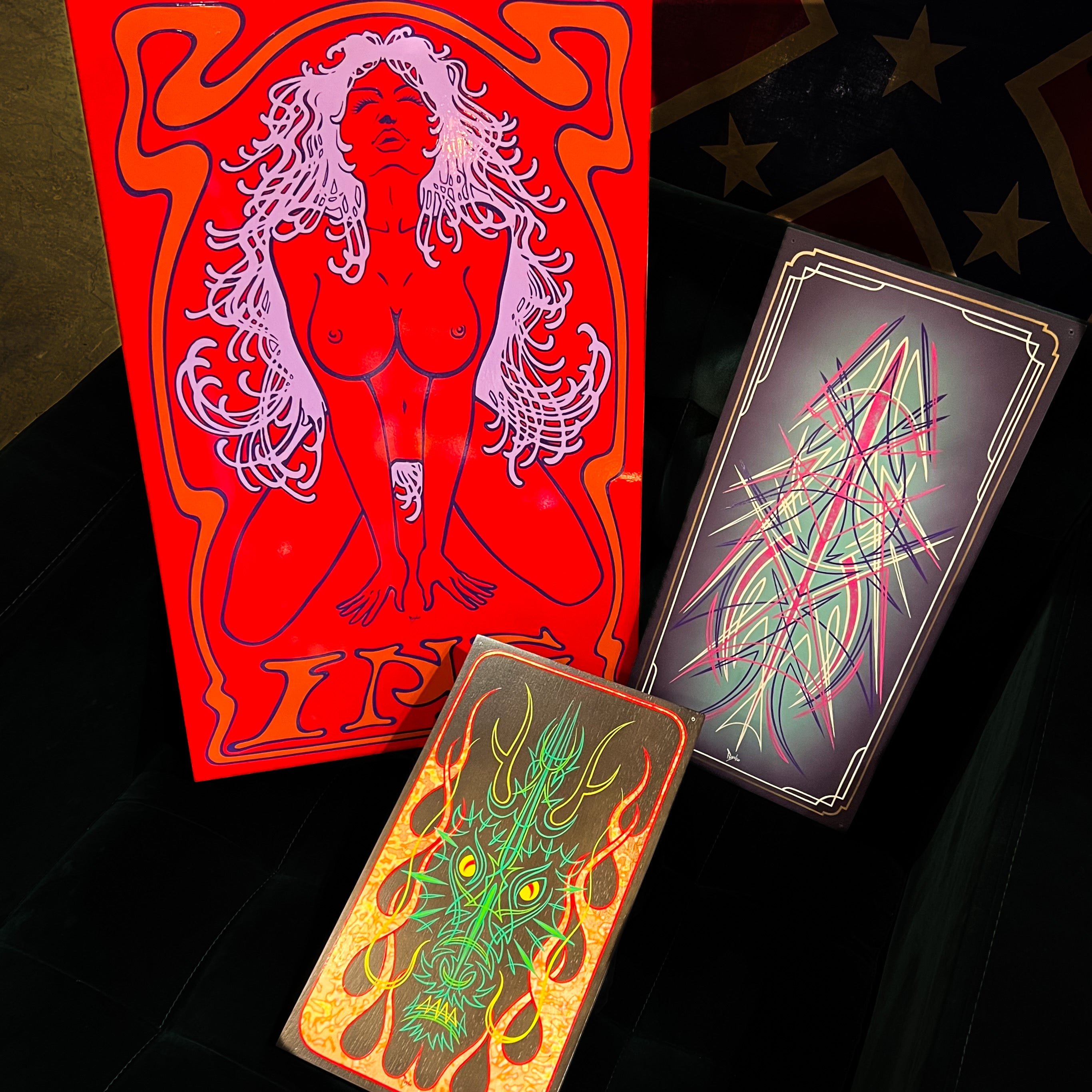 Psycho-Grafix Pinstripe Art Pieces : Dragon