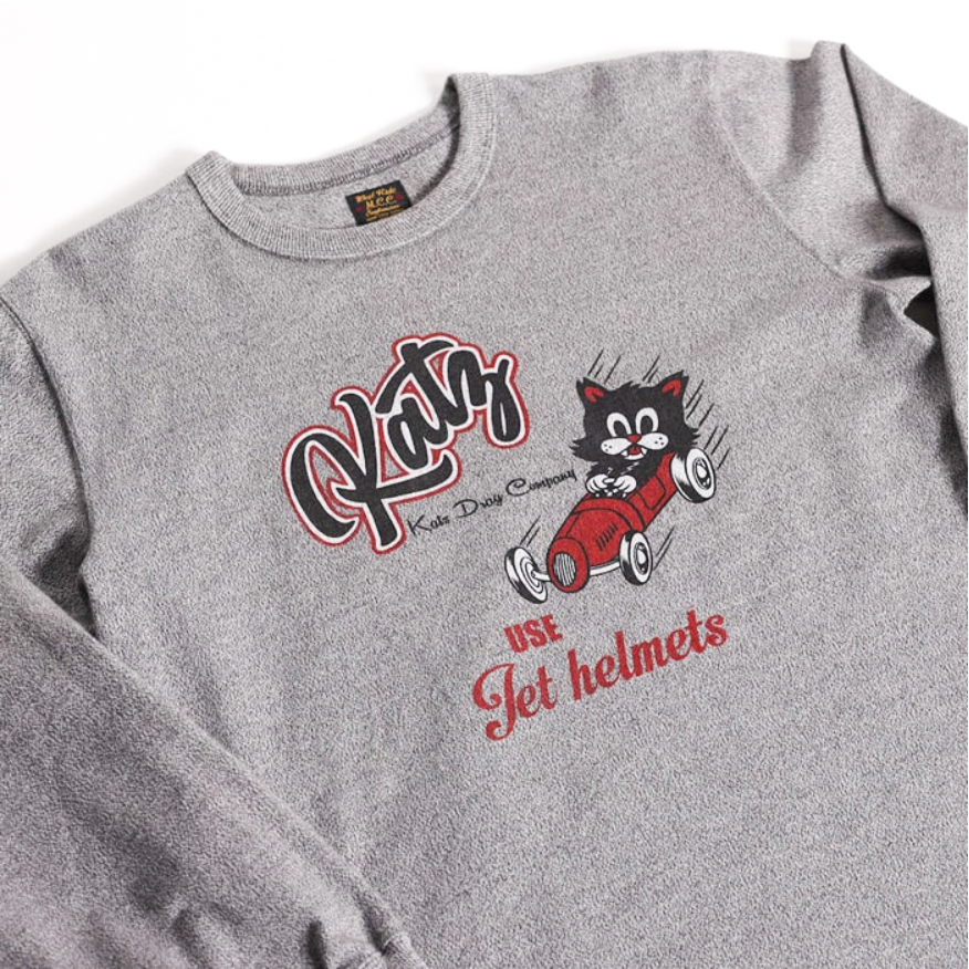 "LEAVE A TRACK" LONG SLEEVES TEE - BLACK