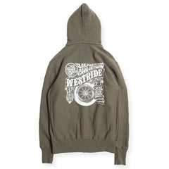 HEAVY WEIGHT FULL ZIP HOODIE (BACK ROAD IN THE WIND) - S.WEED - May club