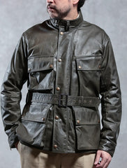 ACV-WX02 WAXED COTTON BMC JACKET - OLIVE