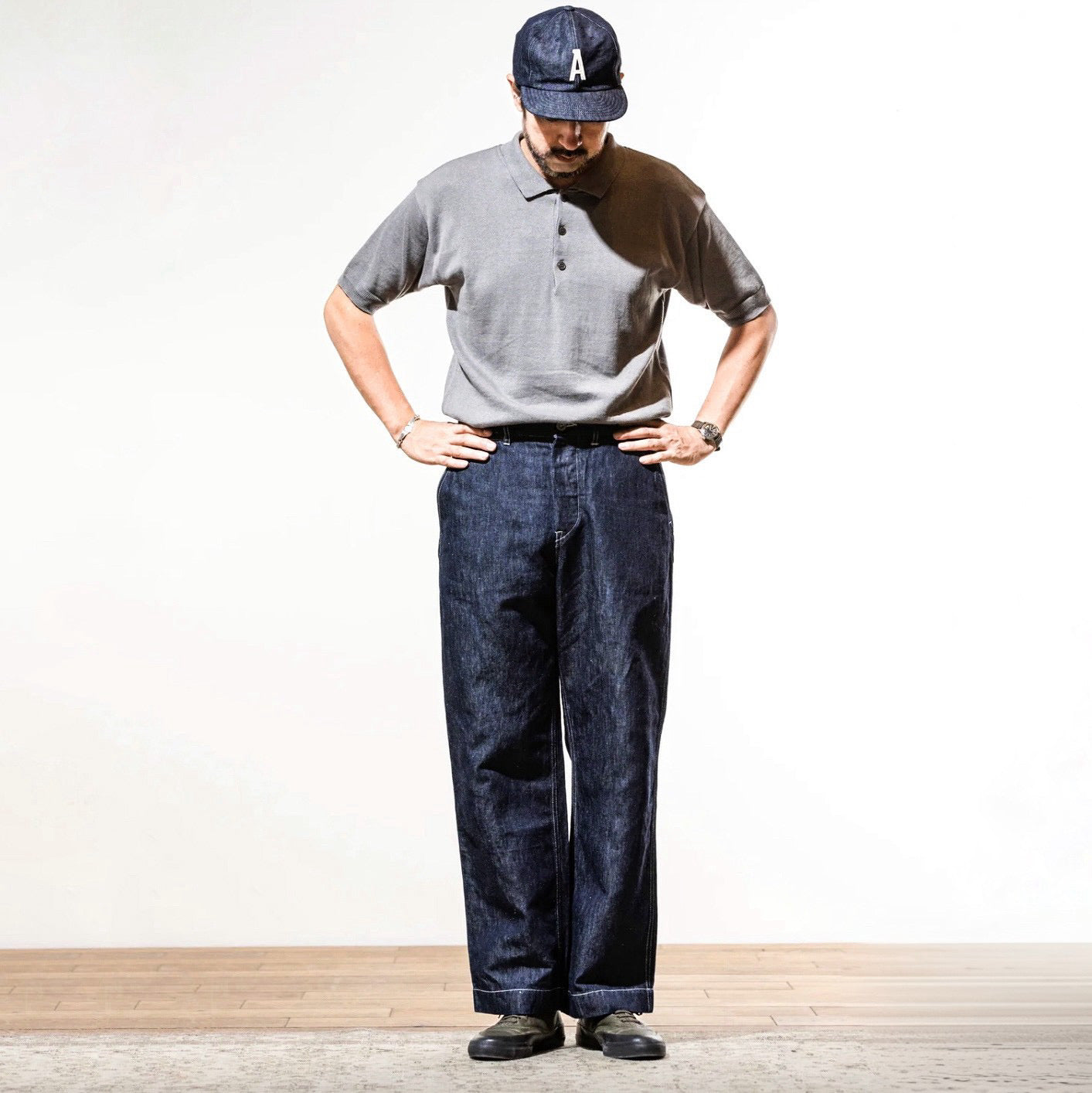 ACV-TR05CLD COTTON LINEN DENIM M40 TROUSERS