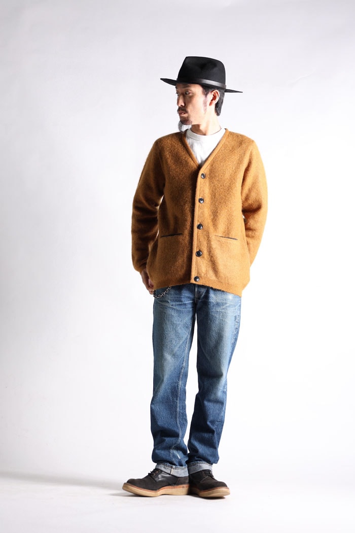 VINTAGE MOHAIR CARDIGAN - CAMEL