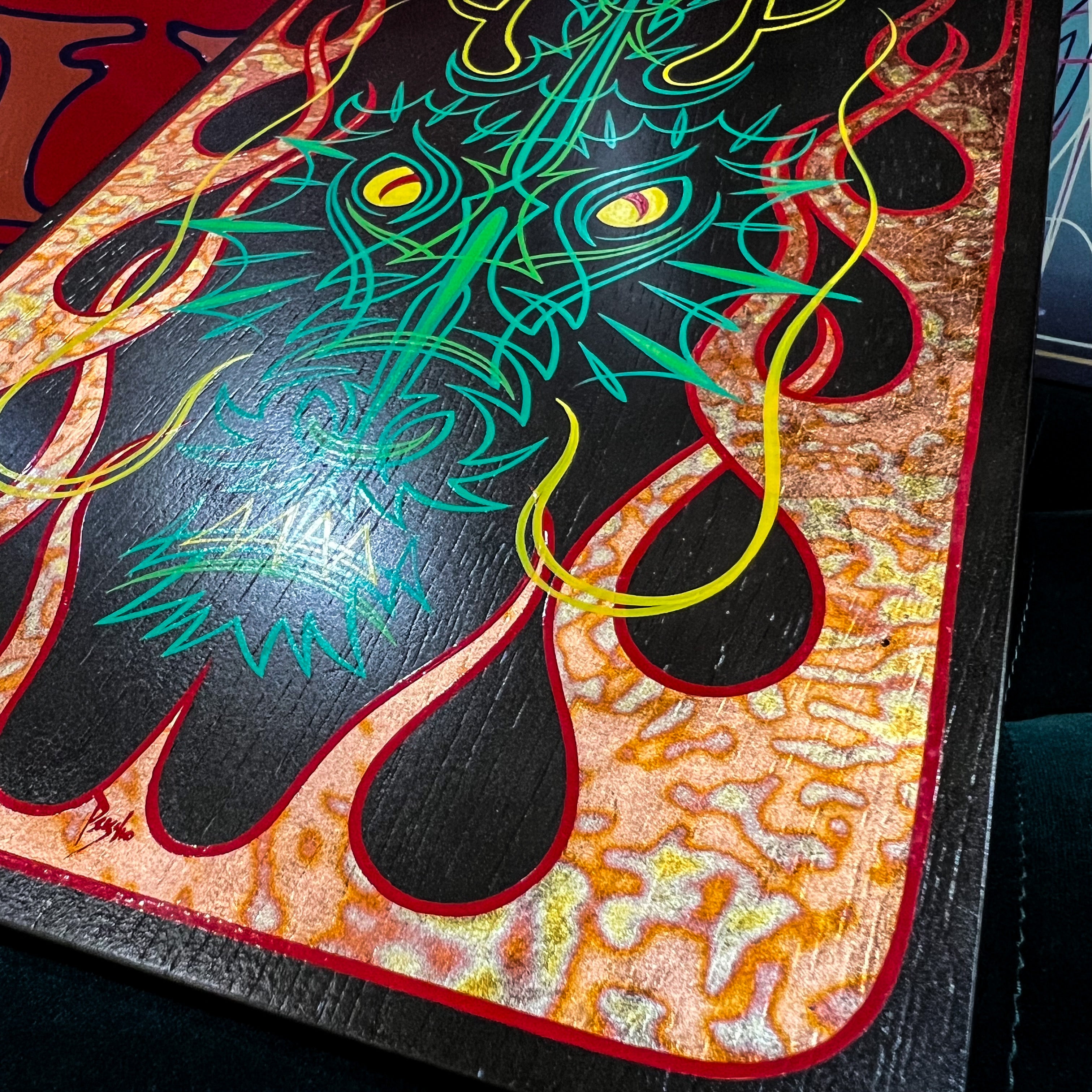 Psycho-Grafix Pinstripe Art Pieces : Dragon
