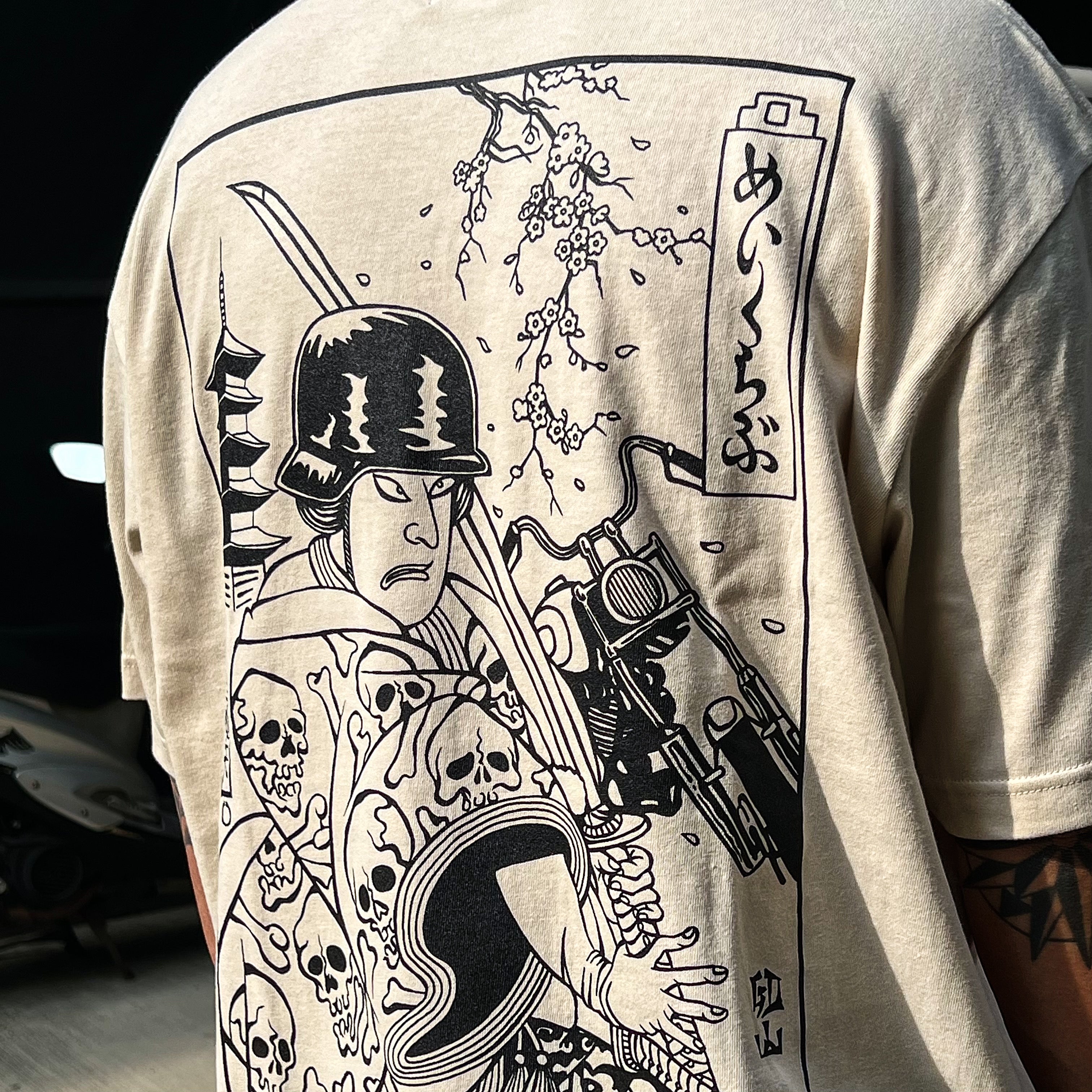 SAMURAI BIKER TEE - NATURE
