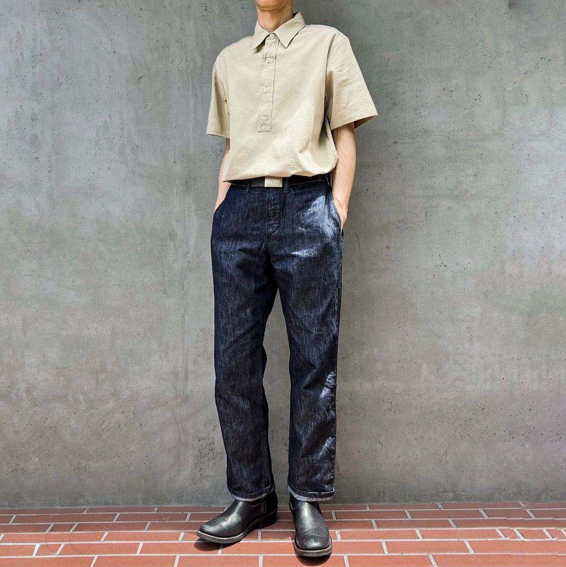 ACV-SH04SS-CHMP COTTON HEMP ARMY PULLOVER SHORT SLEEVE SHIRT
