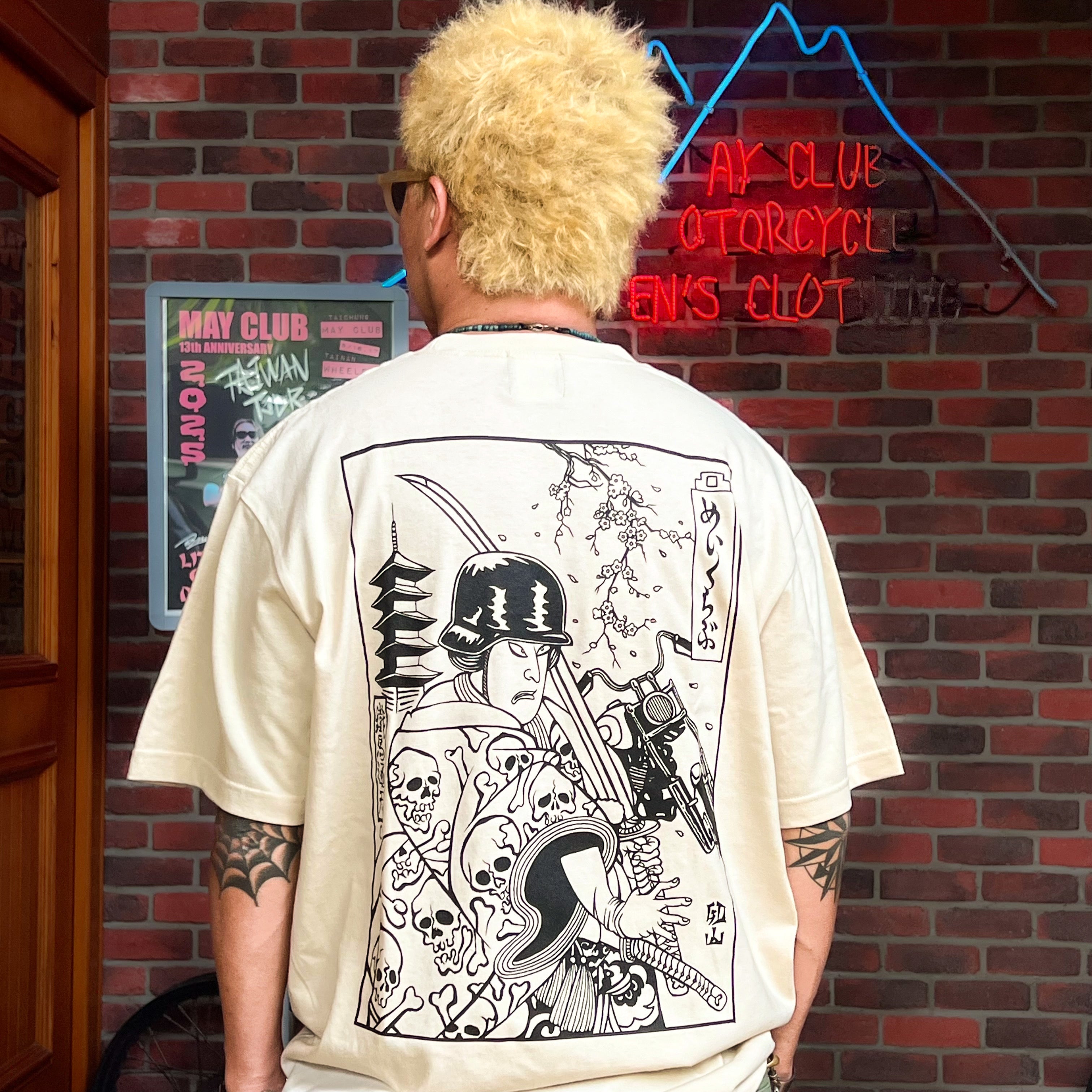 SAMURAI BIKER TEE - NATURE