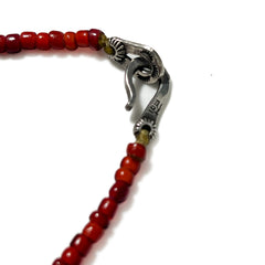 Antique White Hearts / Long 卍 Necklace
