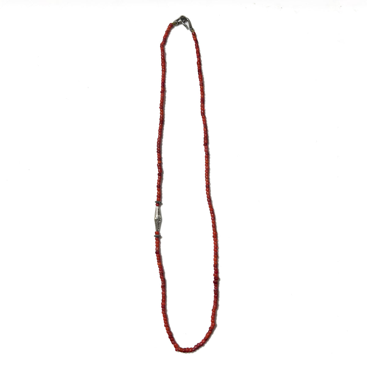 Antique White Hearts / Long 卍 Necklace