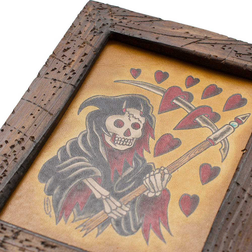 TATTOOED LEATHER ART - DEATH