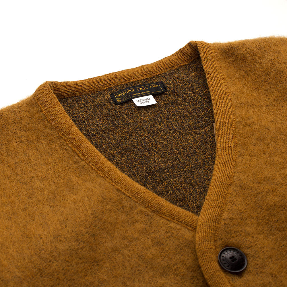 VINTAGE MOHAIR CARDIGAN - CAMEL