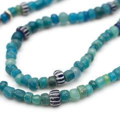 Indian Pacific Blue Mix Necklace / Long 卍