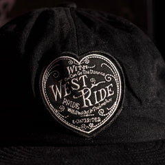 NEW ARMY CAP - BLACK DENIM / HEART