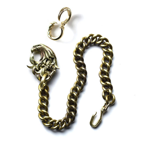 NATIVE AMERICAN WALLET CHAIN - BRASS Type2 - May club