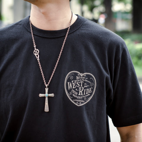 "THE HEART OF LONG RIDER" TEE - BLACK
