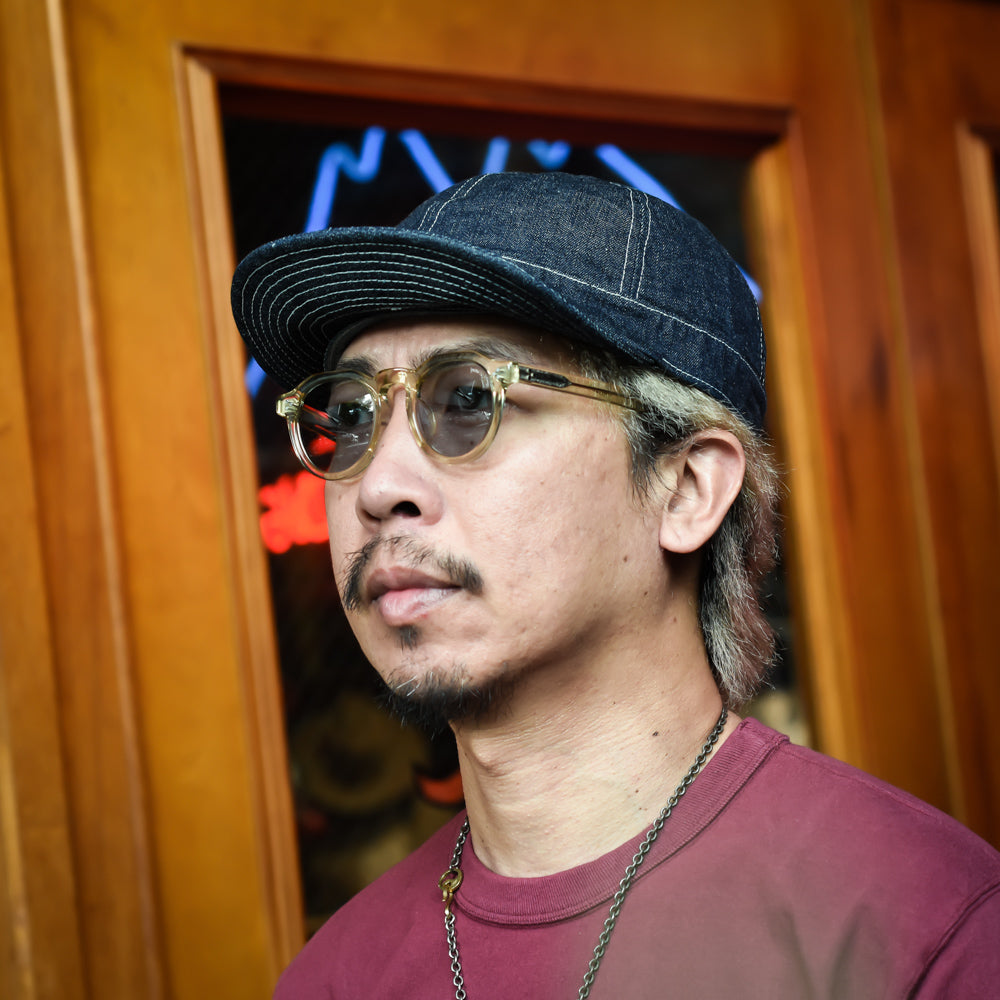 NEW ARMY CAP - PLAIN BLUE DENIM