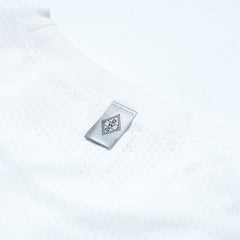 CHECKER INK MESH L/S SHIRTS - WHITE