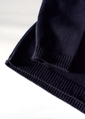 CLASSIC HIGH NECK SWEATER - NAVY - May club