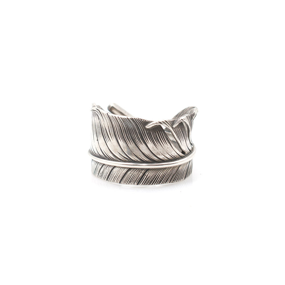 JUNK COIN FEATHER RING