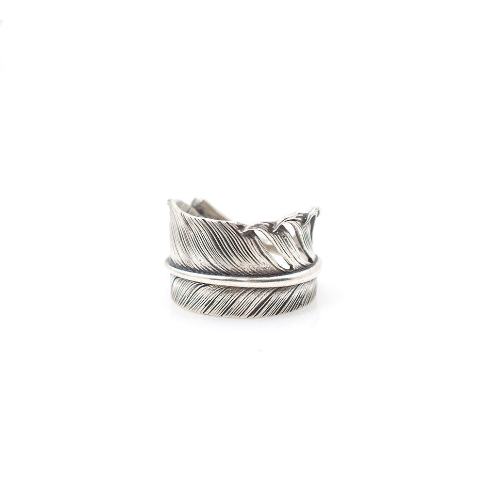 JUNK COIN FEATHER RING