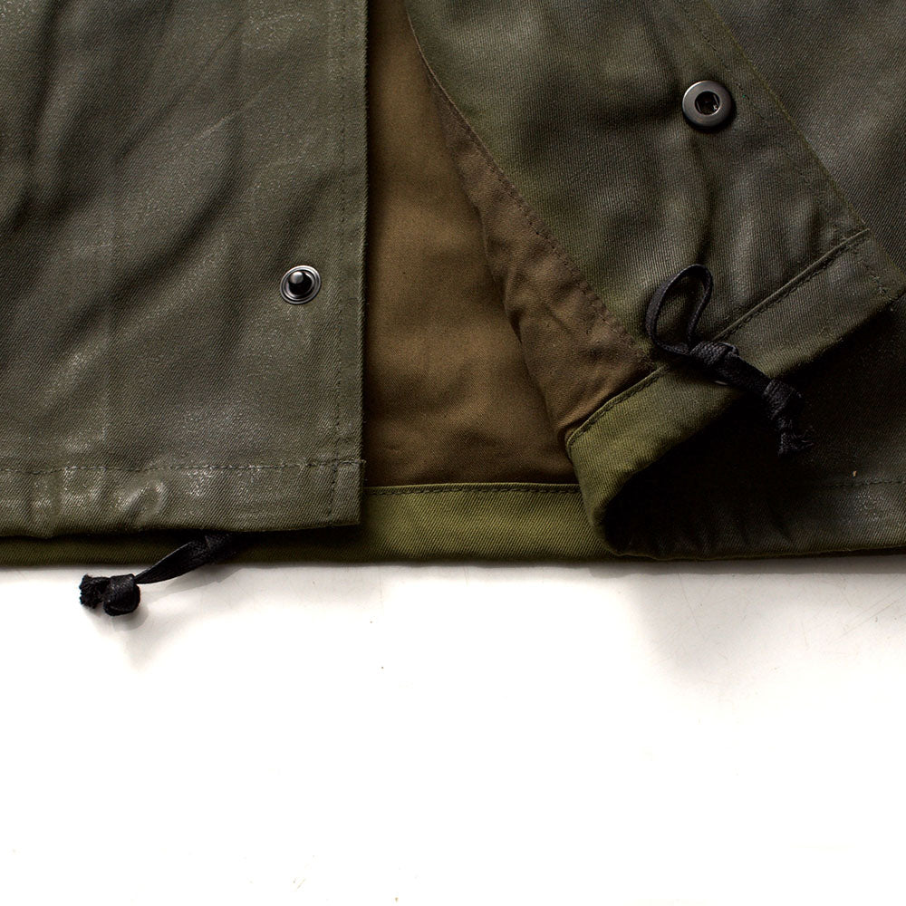 ACV-WX03 WAXED COTTON COACH JACKET - OLIVE