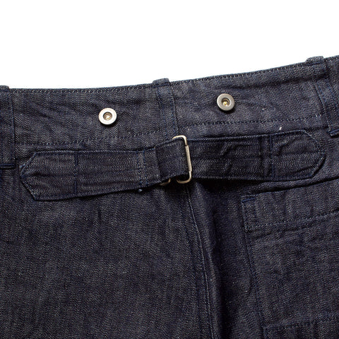 ACV-TR03CLD COTTON LINEN DENIM BUCKLE BACK TROUSERS