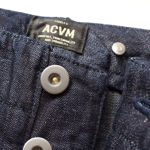 ACV-TR03CLD COTTON LINEN DENIM BUCKLE BACK TROUSERS