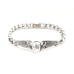 ACV-BRC01S-PNT ACVM WING SILVER BRACELET