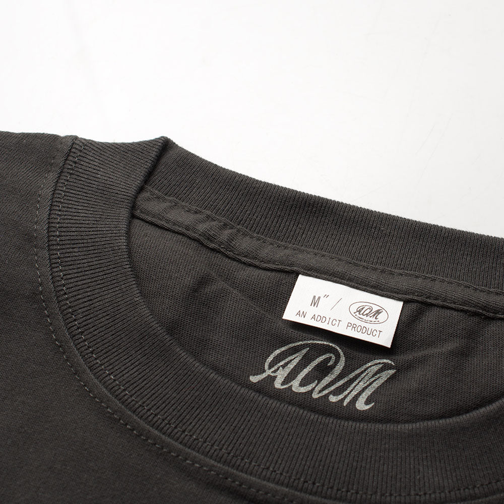 ACV-CSP00 ACVM POCKET TEE - FADE BLACK