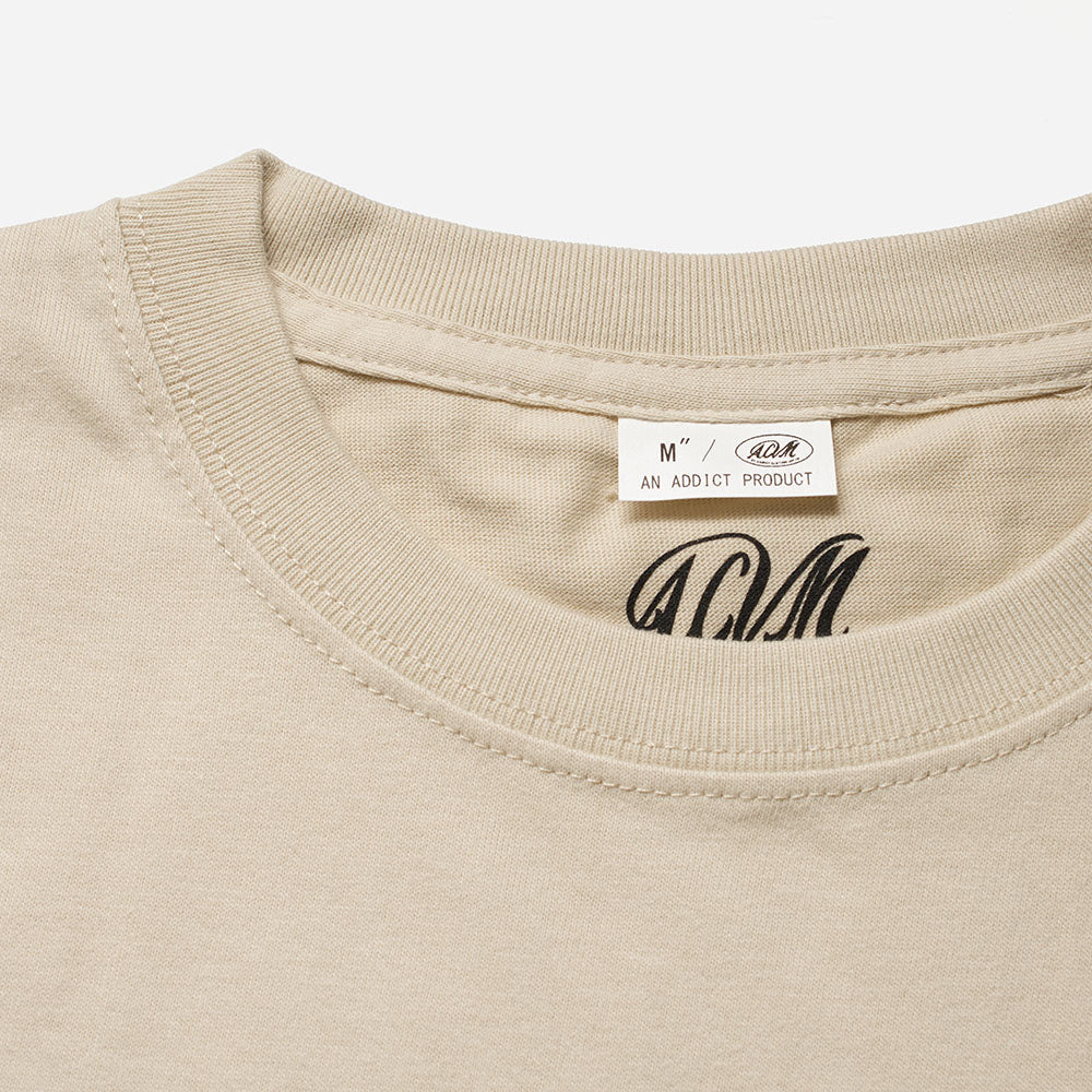 ACV-CSP00 ACVM POCKET TEE - BEIGE