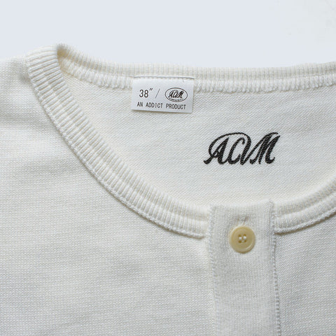 ACV-KNS02SS HENLEY NECK SHORT SLEEVE KNIT TEE