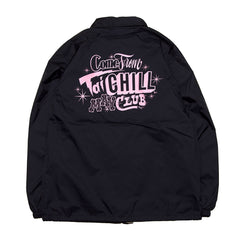 MAY CLUB TaiCHILL COACH JKT - BLACK / PINK - May club