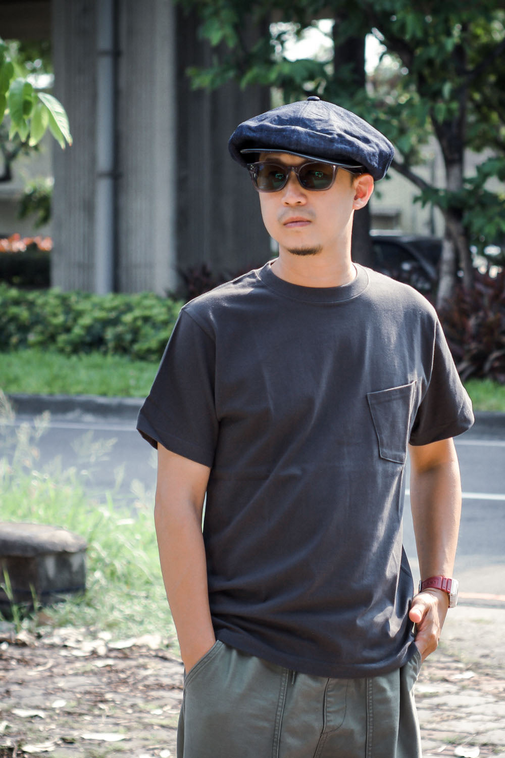 ACV-CSP00 ACVM POCKET TEE - FADE BLACK