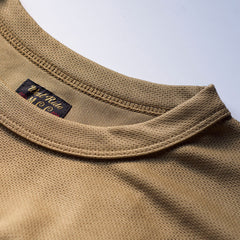 POWER DRY LONG TEE - POWER & SPEED BEIGE - May club