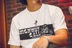 "HIGHWAY CALL" TEE - WHITE - May club